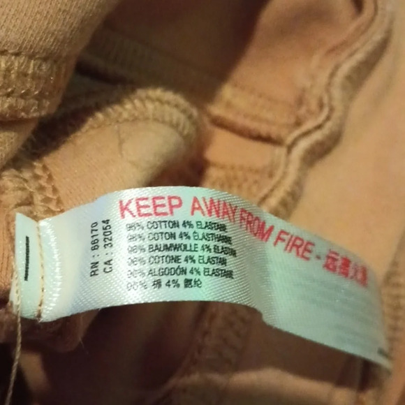 Free People Movement Tan High Waisted Flare Split Leg Pants A42 - Picture 6 of 8